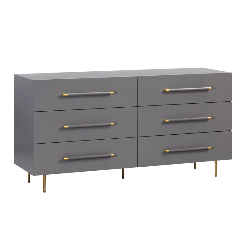 Trident Grey 6 Drawer Dresser (6563849175136)