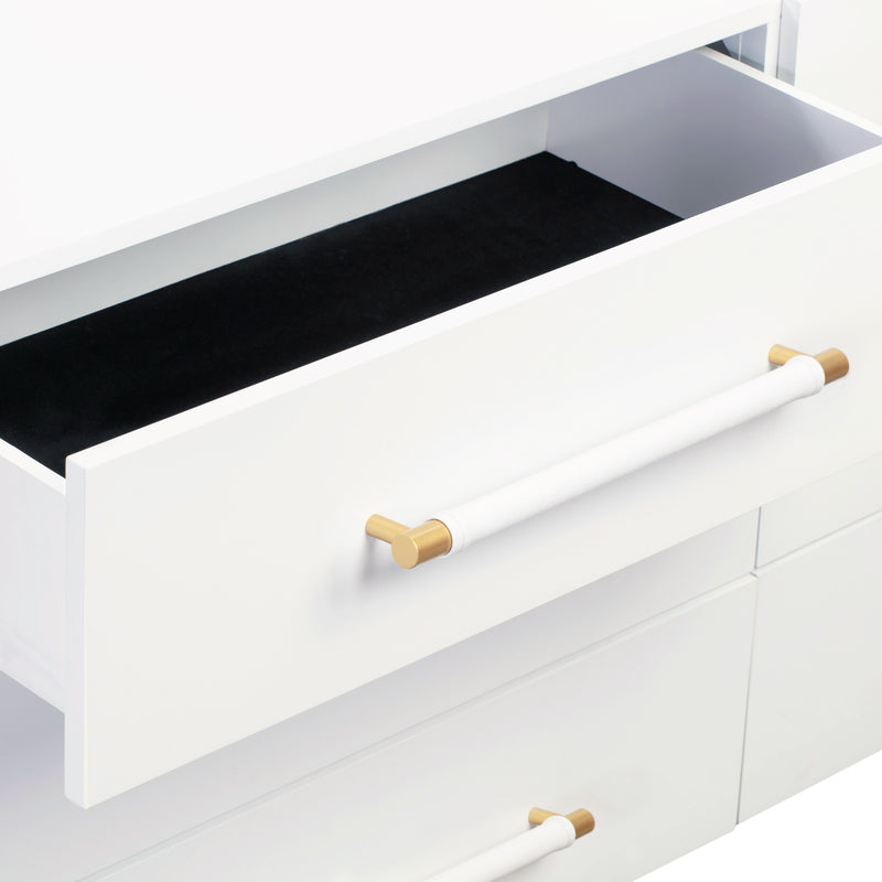 Trident White 6 Drawer Dresser (6563848880224)