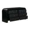 Hump 6 Drawer Black Dresser (6563848716384)