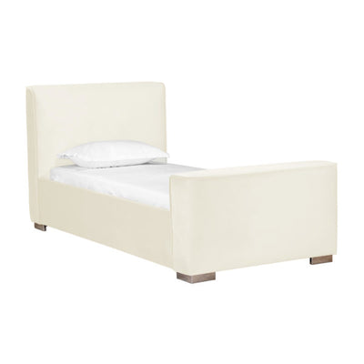 Madison Cream Velvet Bed in Twin (6568250605664)