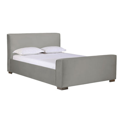 Madison Grey Velvet Bed in Queen (6568250703968)