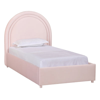 Gumdrop Blush Velvet Bed in Twin (6568249557088)
