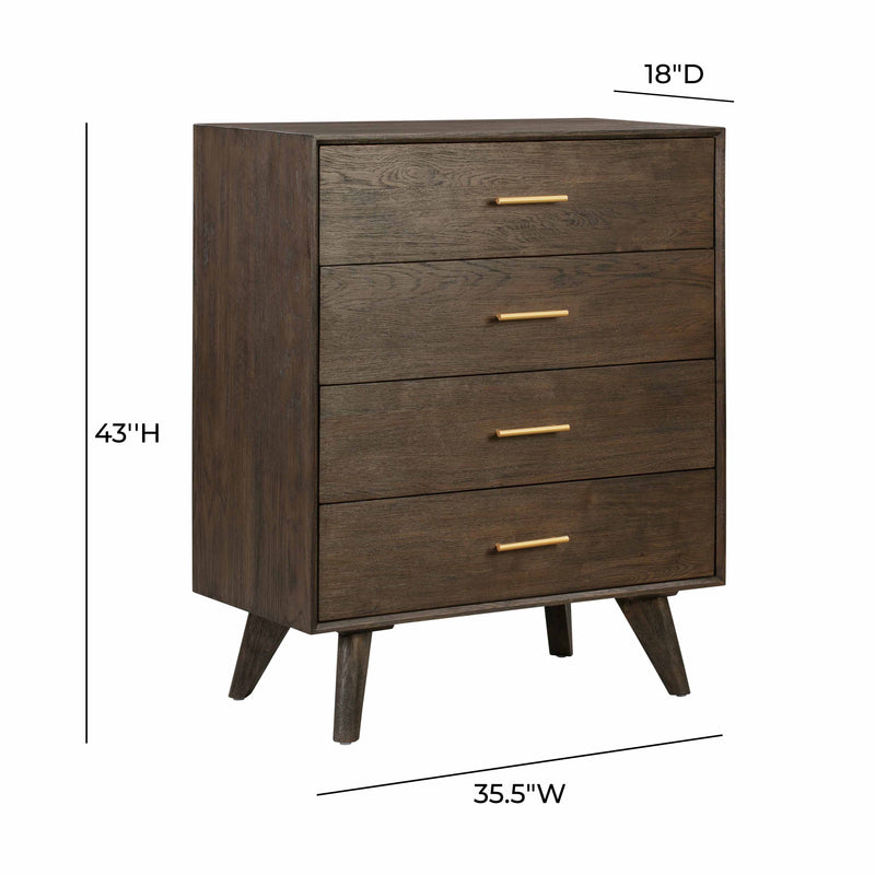 Loft Wooden 4 Drawer Chest (4676293263456)