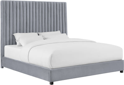 Arabelle Grey Bed in Queen - Al Rugaib Furniture (4576362004576)