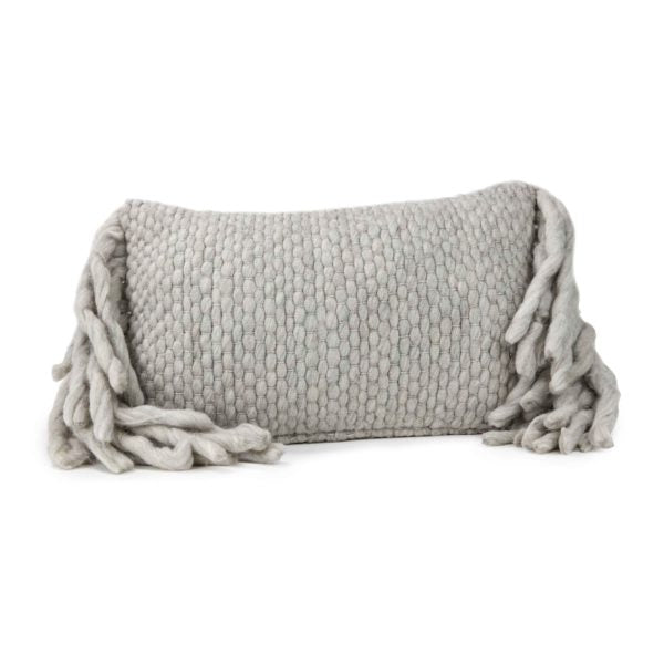 Afrino Wool Grey Pillow (6613356347488)