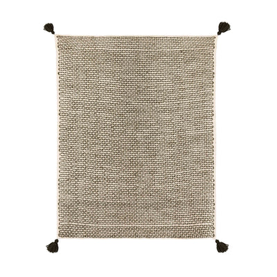 Paris Cotton Black/White Throw (6613358641248)