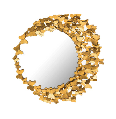 Butterfly Gold Mirror - Al Rugaib Furniture (4576471515232)