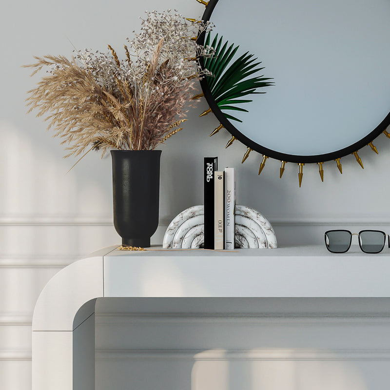 Grey Marble Bookends (Set of 2) (6613357985888)