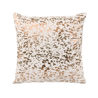 Leather Speckled Gold Pillow (6613358379104)
