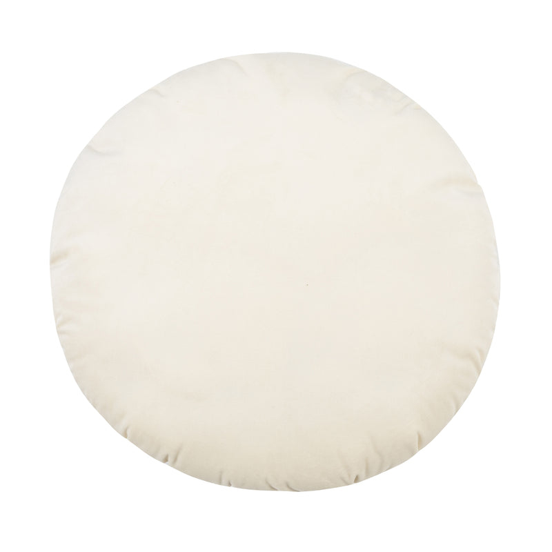 Potter 20" Cream Velvet Pillow (6613358739552)