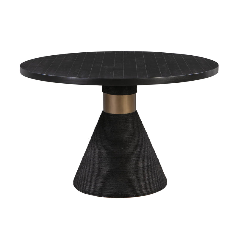 Rishi Black Rope Round Table - Al Rugaib Furniture (4576522010720)
