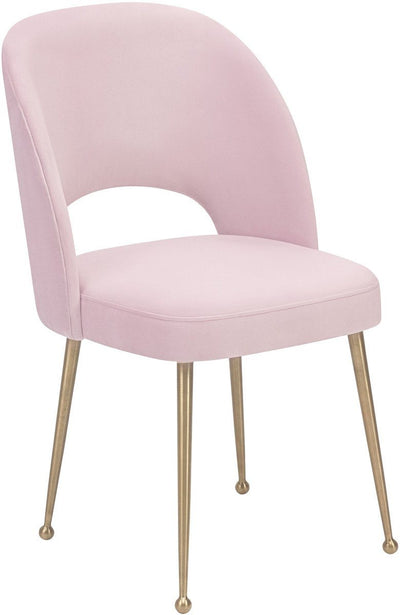 Swell Blush Velvet Chair - Al Rugaib Furniture (4609059291232)
