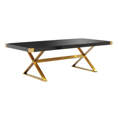 ADELINE BLACK LACQUER DINING TABLE (6605608190048)