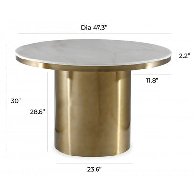 ALISIN MARBLE DINING TABLE - Al Rugaib Furniture (4671849726048)