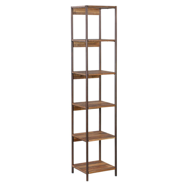 Bushwick Wooden Narrow Bookcase (6613357527136)