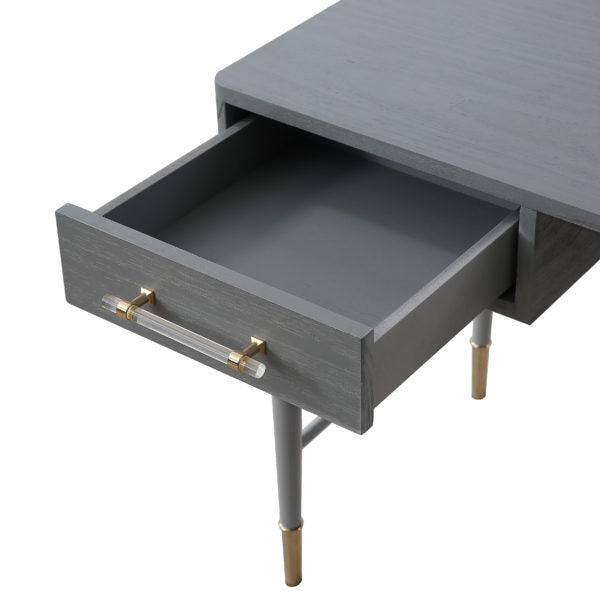 Talia Grey Desk - Al Rugaib Furniture (4576527679584)