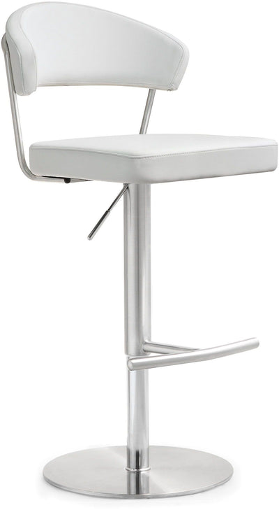 Cosmo White Stainless Steel Barstool - Al Rugaib Furniture (4576475906144)