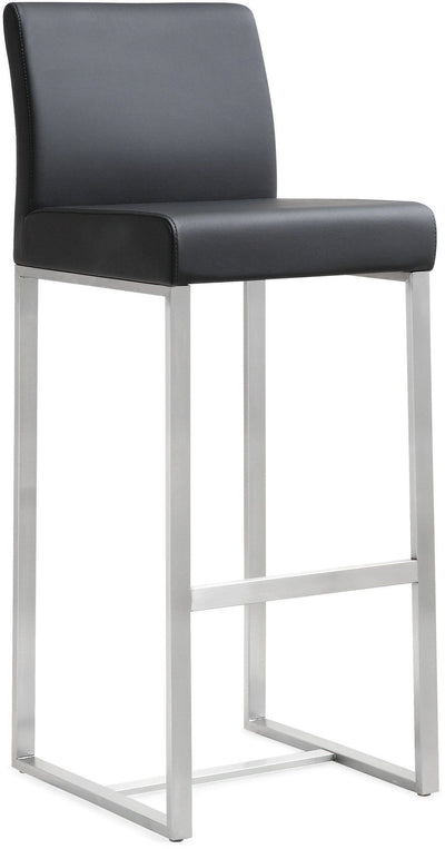 Denmark Black Stainless Steel Barstool (Set of 2) - Al Rugaib Furniture (4576477511776)