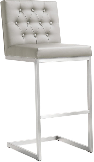 Helsinki Light Grey Steel Barstool (Set of 2) - Al Rugaib Furniture (4576493109344)
