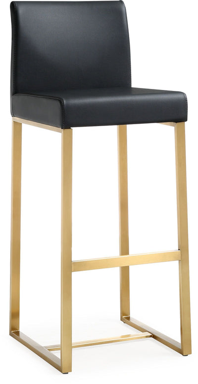 Denmark Black Gold Steel Barstool (Set of 2) - Al Rugaib Furniture (4576477380704)