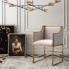 Atara Cream Velvet Gold Chair - Al Rugaib Furniture (4576463061088)