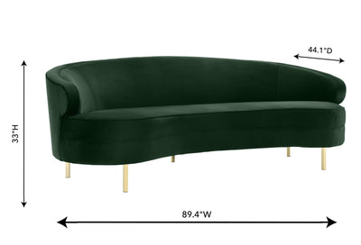 Baila Green Velvet Sofa (2282088661088)