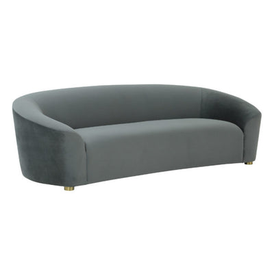 Serenity Grey Velvet Sofa (6568251981920)