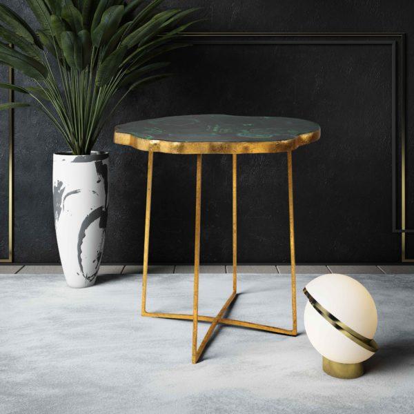 Lily Agate Side Table - Al Rugaib Furniture (2283028349024)