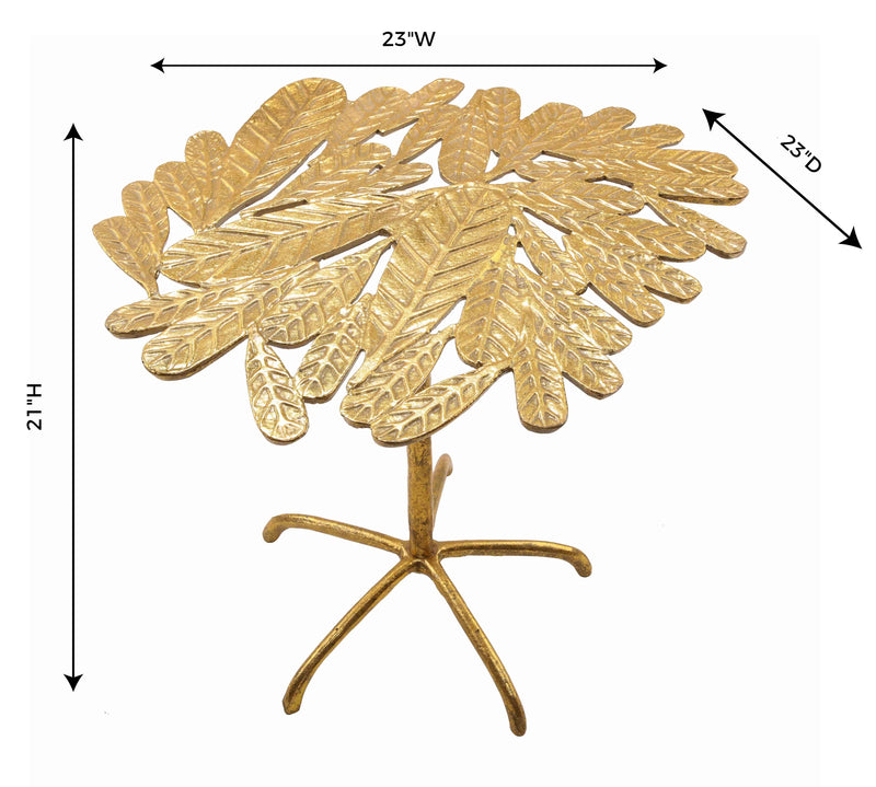 Freesia Gold Side Table (2282345267296)