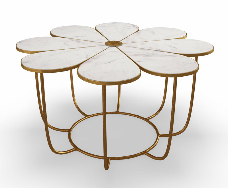Flower Marble Cocktail Table - Al Rugaib Furniture (4576488816736)