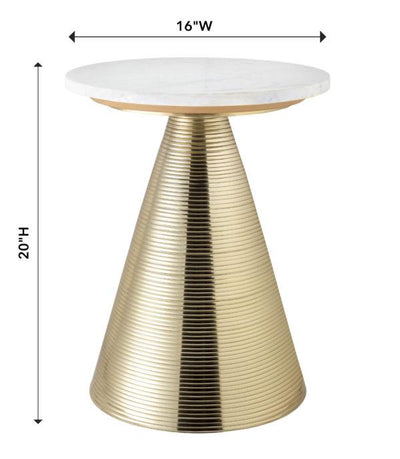 Tempo Marble Side Table - Al Rugaib Furniture (4476677029984)