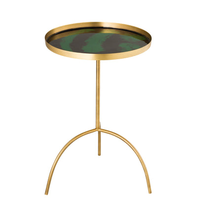 Enamel Black/Green Accent Table - Al Rugaib Furniture (4576483508320)