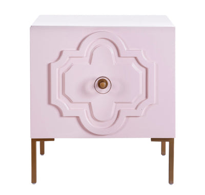 Anna Grey-pink Lacquer Side Table (4576361807968)