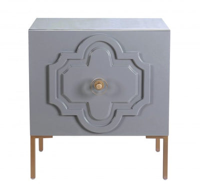 Anna Grey Lacquer Side Table (6613356544096)