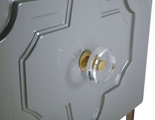 Anna Grey Lacquer Side Table (6613356544096)