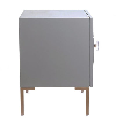 Anna Grey Lacquer Side Table (6613356544096)