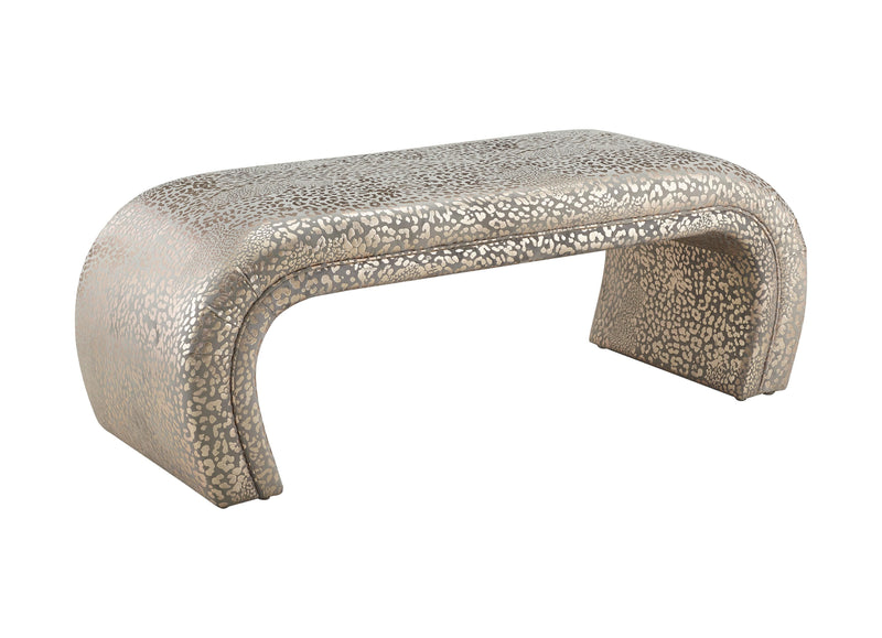 Kenya Gilded Leopard Bench - Al Rugaib Furniture (4576500252768)