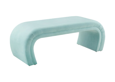 Kenya Bright Blue Velvet Bench - Al Rugaib Furniture (4576500220000)