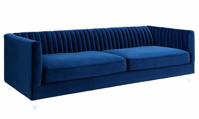 Aviator Blue Velvet Sofa - Al Rugaib Furniture (2282084794464)