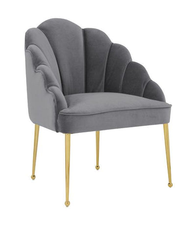 Daisy Petite Grey Velvet Chair - Al Rugaib Furniture (2282252271712)