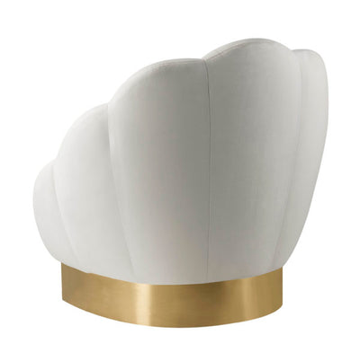 Bloom Cream Velvet Chair (6613357232224)