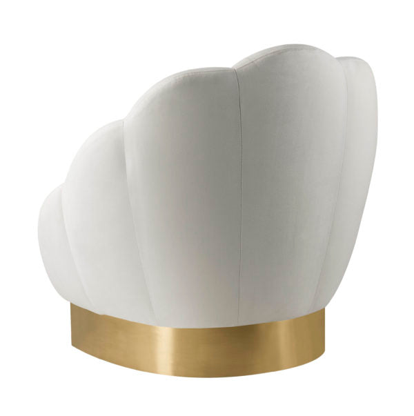 Bloom Cream Velvet Chair (6613357232224)