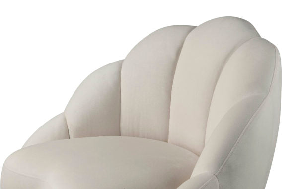 Bloom Cream Velvet Chair (6613357232224)