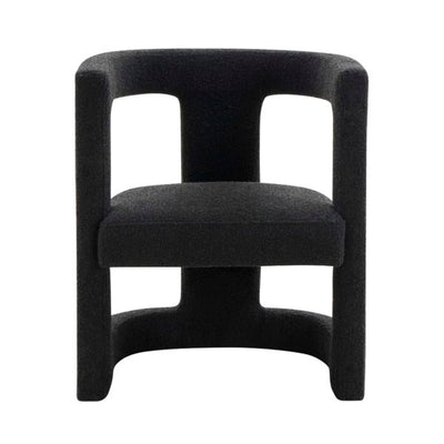 Ada Black Boucle Chair (6568254177376)
