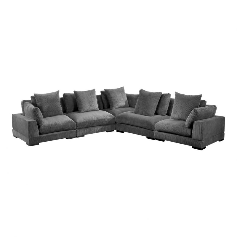 Tumble Classic L Modular Sectional Charcoal - Al Rugaib Furniture (4695144824928)