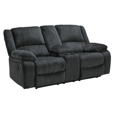 Draycoll Reclining Loveseat with Console (6621832446048)