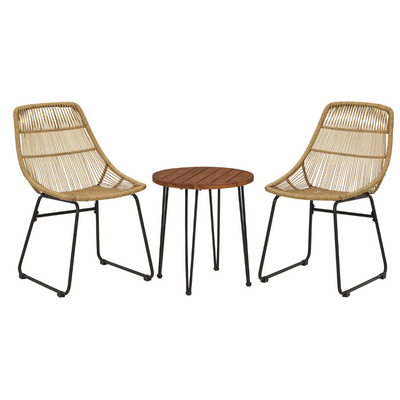 Coral Sand Outdoor Chairs with Table Set (Set of 3) (4786393350240)