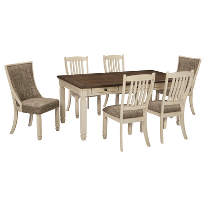 Bolanburg Dining Table and 6 Chairs, Server and Cabnet Set (6566285672544)