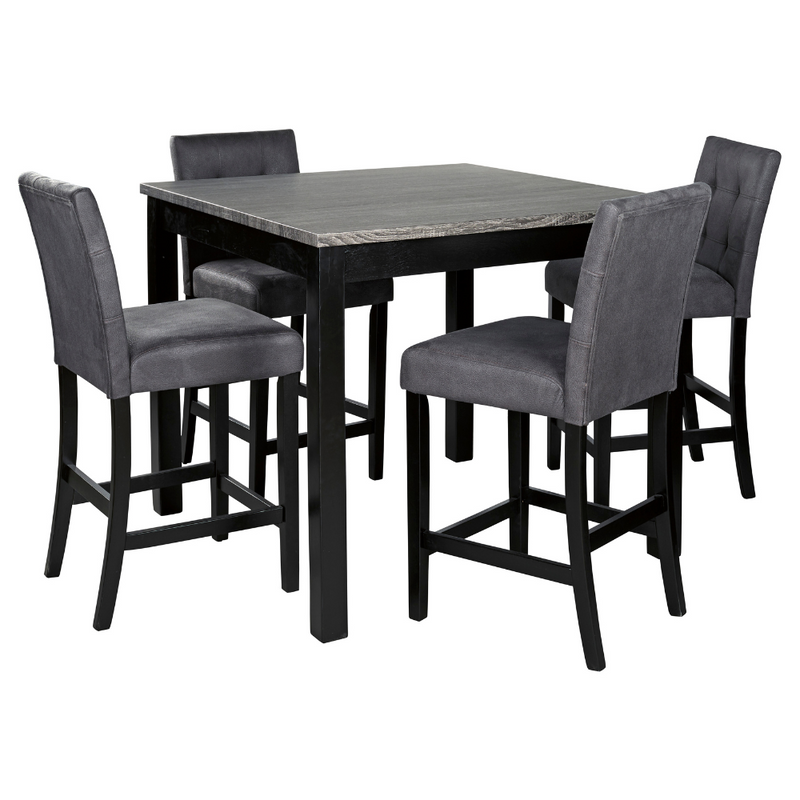 Garvine Counter Height Dining Table and Bar Stools (Set of 5) (4634834501728)