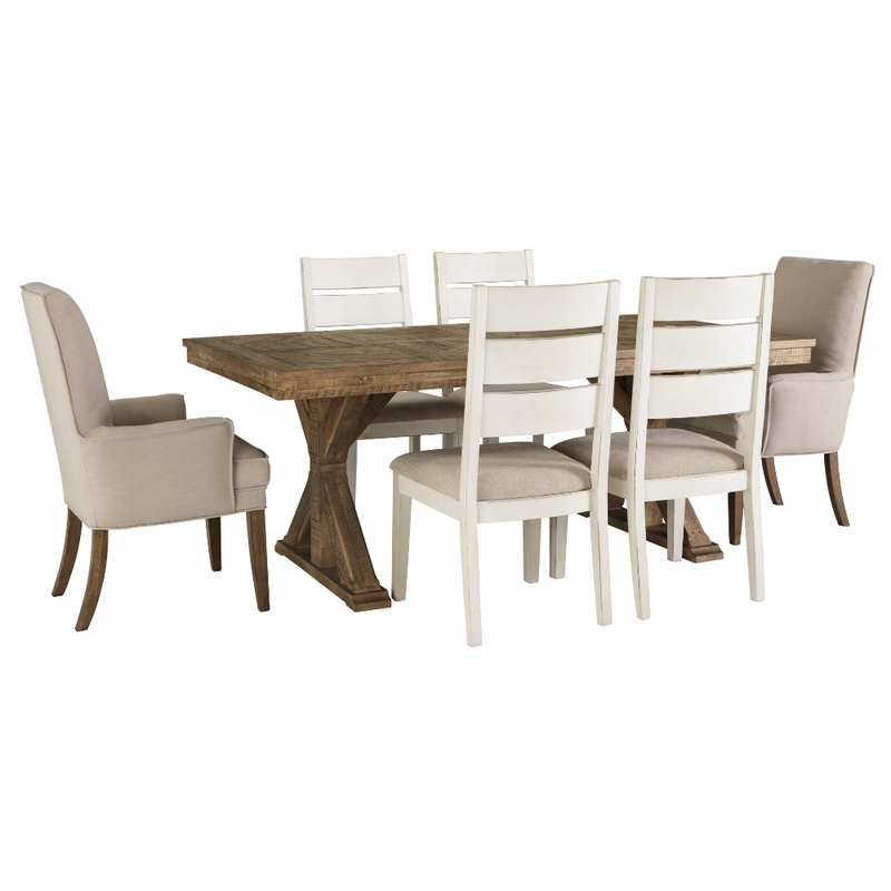 Grindleburg Dining Table and 6 Chairs Set (1938861129824)